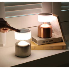 SK Versatile Bronze Cordless Table Lamp - 13 cm, Touch Control, 3 Light Levels | SK1951411
