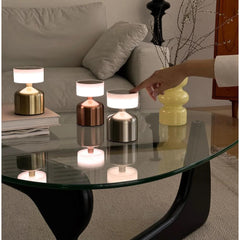 SK Versatile Bronze Cordless Table Lamp - 13 cm, Touch Control, 3 Light Levels | SK1951411