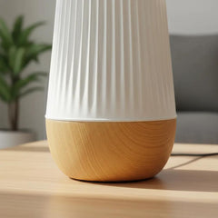 SK White Cordless Touch-Control LED Table Lamp - 15 cm with Remote | SK195142