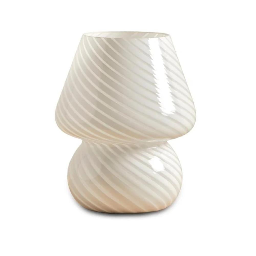 SK Striped Glass Accent Lamp - 18 cm, Elegant Plug-In Lighting | SK1951424