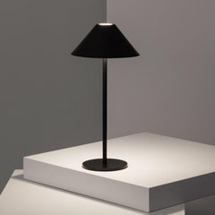 SK Black Wireless LED Table Lamp - 35 cm, 3 Adjustable Lights, Durable Metal | SK1951425
