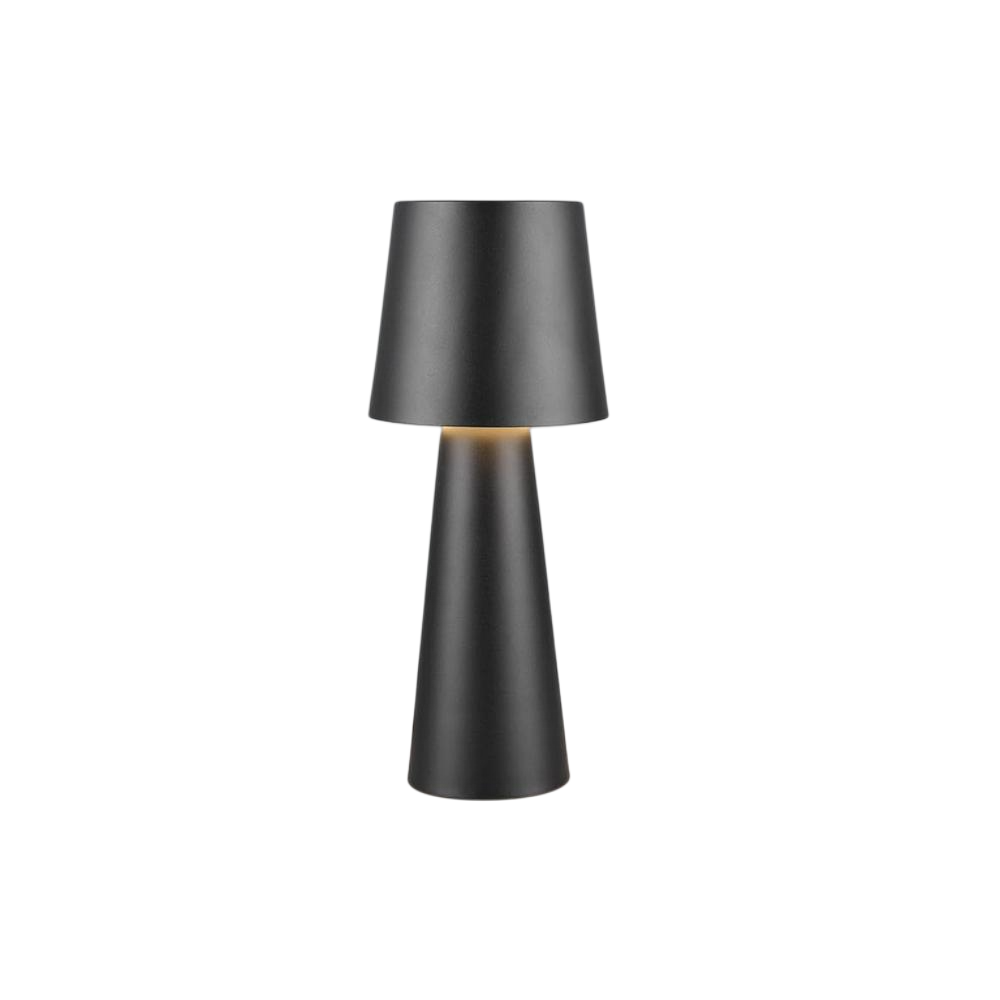 SK Black Metal Table Lamp  23 cm, Minimalist Design, 3 Light Levels | SK1951426
