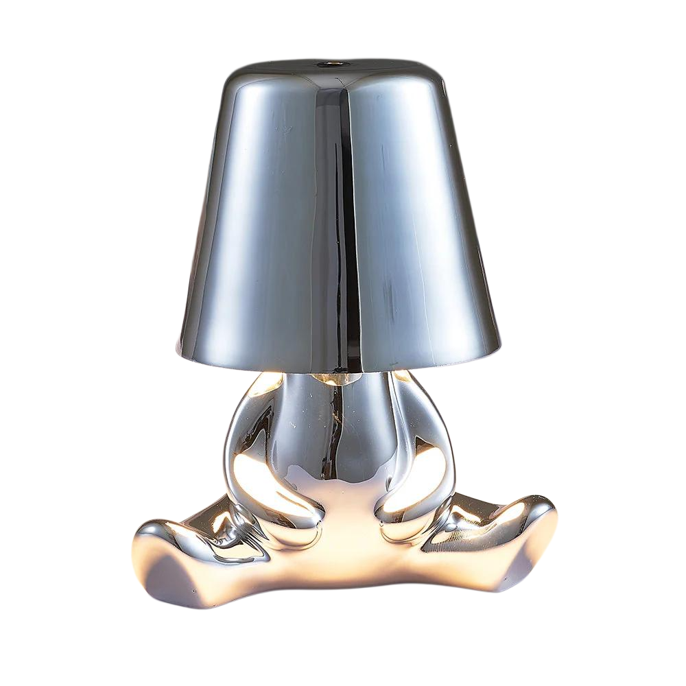 SK Thinker Silver LED Table Lamp with Touch Control, 3 Light Modes | SK1951428B