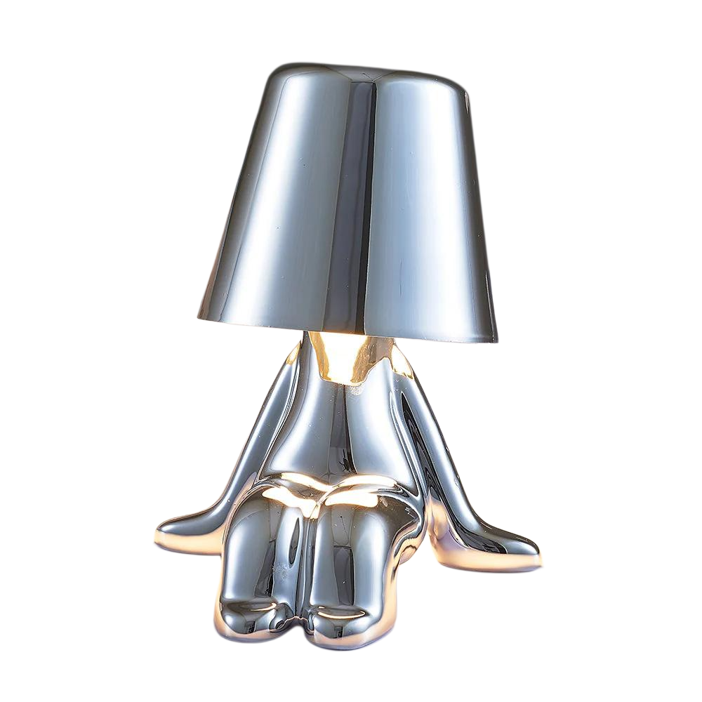 SK Thinker Silver LED Table Lamp with Touch Control, 3 Light Modes | SK1951428C