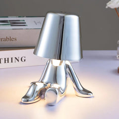 SK Thinker Silver LED Table Lamp with Touch Control, 3 Light Modes | SK1951428D