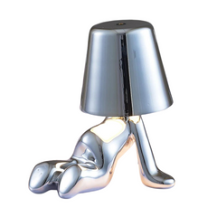 SK Thinker Silver LED Table Lamp with Touch Control, 3 Light Modes | SK1951428E