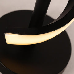 SK LED Spiral Metal Floor Lamp - 150 cm, Three Light Modes, Black | SK860