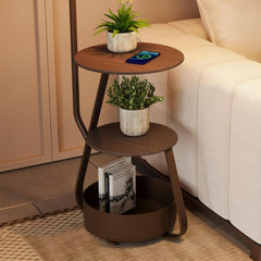 SK Multi-Functional Metal Floor Lamp with Side Table & Storage - 150 cm, Black | SK862