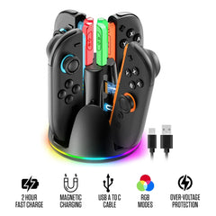Tokluck VG-SW208 RGB Controller Charging Dock for Nintendo Switch 2 | VG-SW208