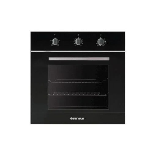 Sensus Gas Electric Oven 60cm Black Color | TEGE60GB