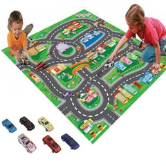 Meying Fashion City Traffic Play Mat 80x70cm | 019A-8C