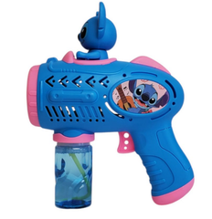 Cartoon-Themed Bubble Gun with Character Topper – Blue & Pink | AL2090