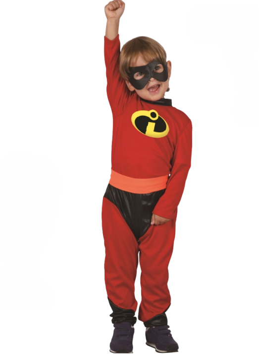 Hero Costume (Jumpsuit, Belt, Eye Mask) - INFANT (80-92CM) | 092623