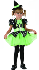 Green and Black Witch Costume (Dress, Belt, Hat) - INFANT (80-92CM) | 92217