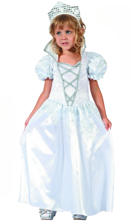 White Princess Costume (Dress, Hairband) - TODDLER (92-104CM) | 92309