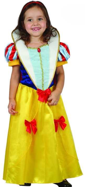 Snow Princess Costume (Dress, Headpiece) - TODDLER (92-104CM) | 092548