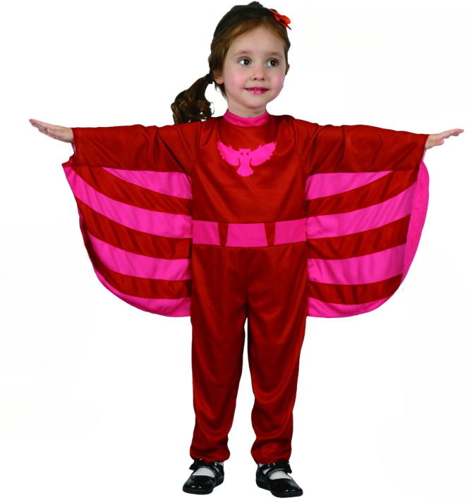 Red Super Hero Girl Costume (Overall) - TODDLER (92-104CM) | 092500