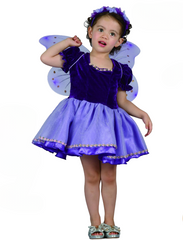 Purple Fairy Costume (Dress, Hairband, Wing) - INFANT (80-92CM) | 092506