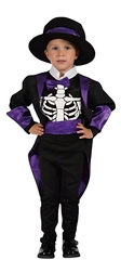 Skeleton Costume (Hat, Vest, Jacket, Belt) - INFANT (80-92CM) | 092149