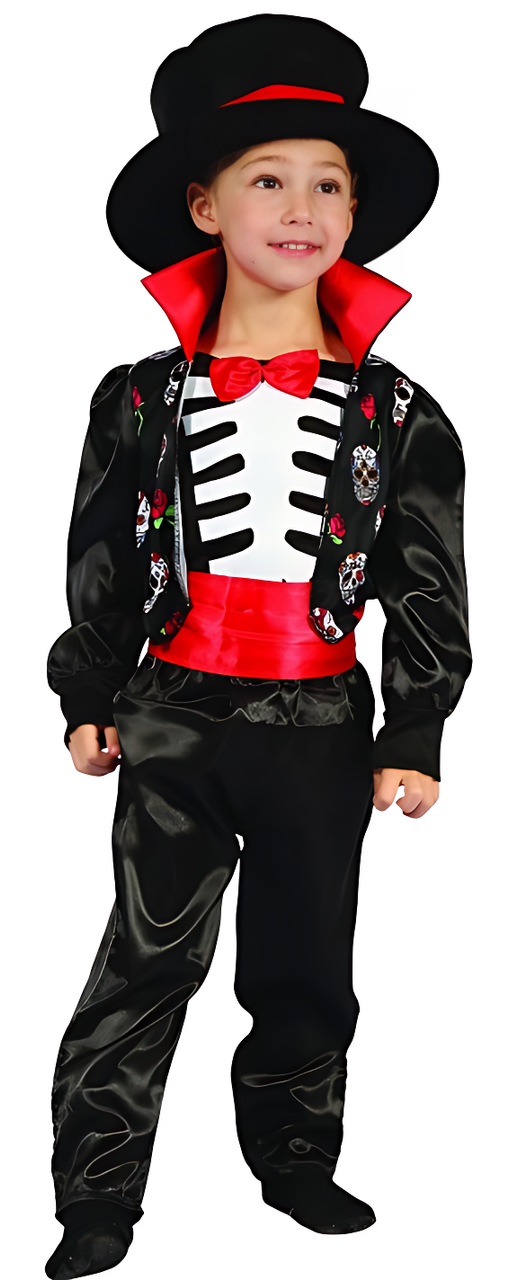 Day Of The Dead Costume (Pant, Top, Belt, Hat) - INFANT (80-92CM) | 92342