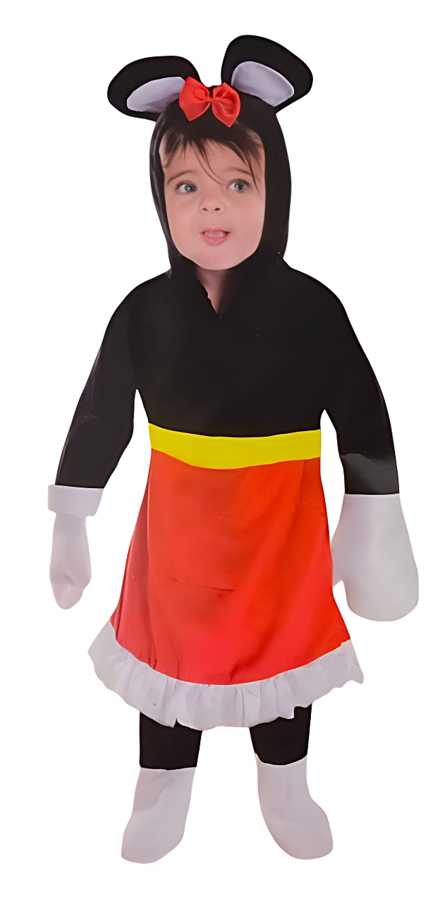 Miss Mouse Costume (Overall) - Infant (80-92CM) | SA009-13