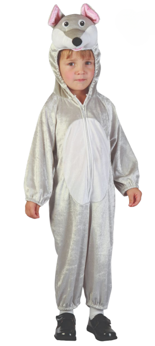 Wolf Costume (Jumpsuit with Hood) - INFANT (80-92CM) | 82904