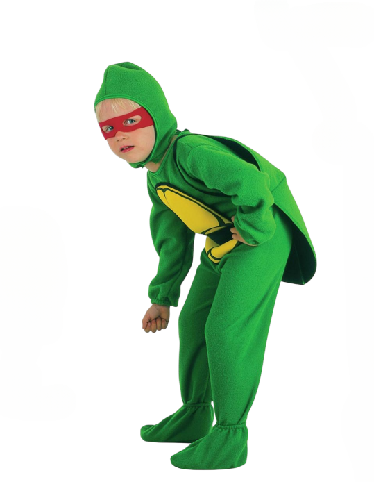 Turtle Costume (Jumpsuit, Belt, Headpiece, Eye Mask, Shoes, Shell) - TODDLER (92-104CM) | 821176