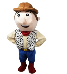 Cowboy Mascot Costume - Full Body Western Cartoon Character Suit | ALG125