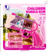 Kids Bubble Gun Toy Children Bubble Gun Pink Unicorn Design | P82138-1