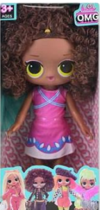 LOL OMG Fashion Doll – Curly Hair Pink Dress | 8290-2