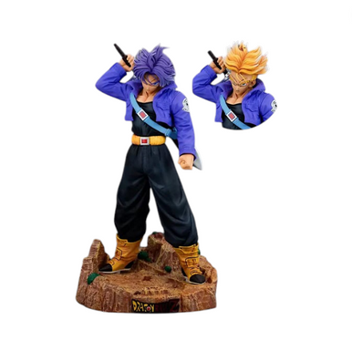 Dragon Ball Z Trunks 2 Heads Change 48CM Anime PVC Figure
