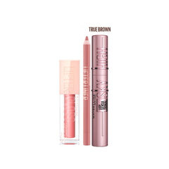Maybelline New York Lifter Gloss, Lifter Liner & Brown Sky High Bundle