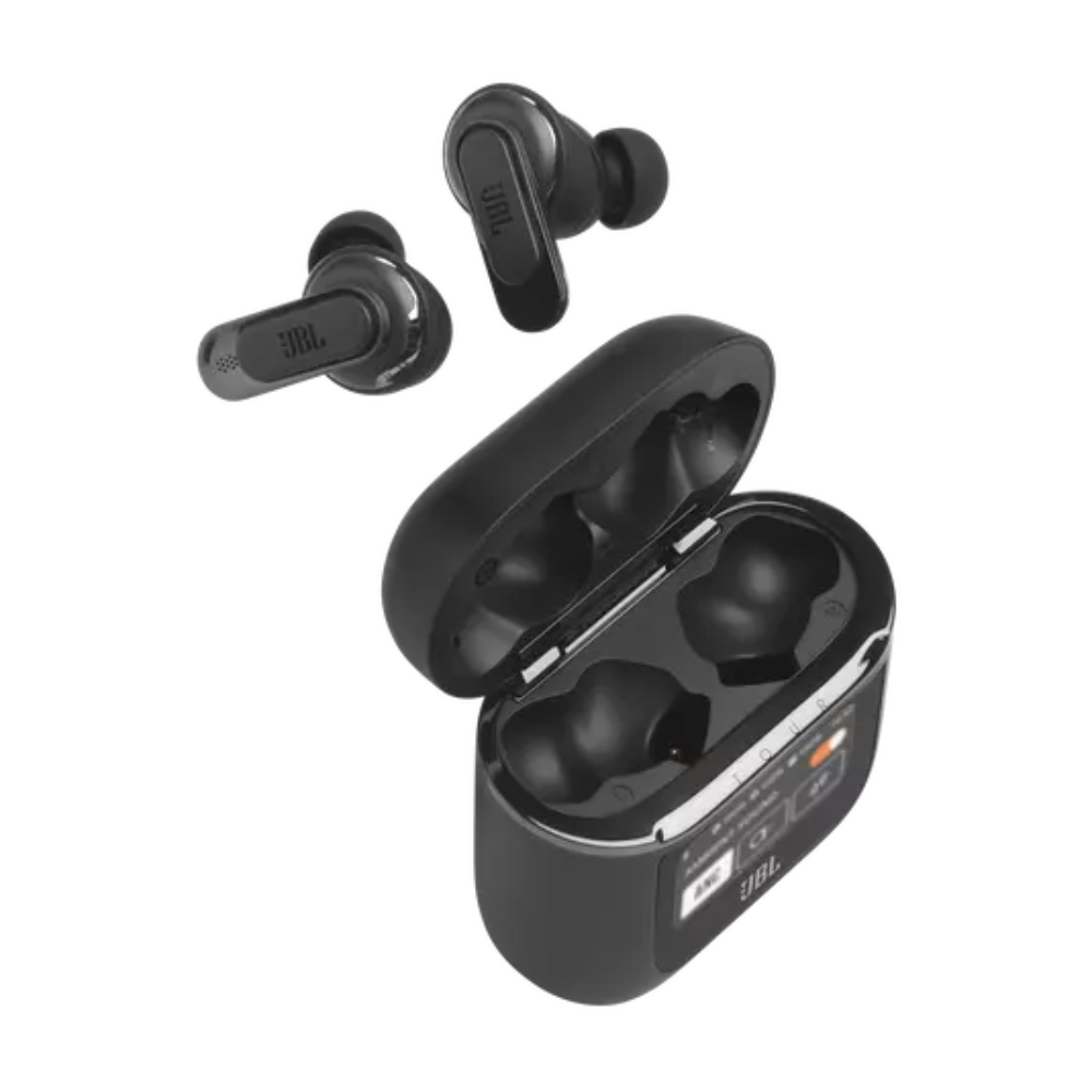 سماعات أذن JBL Tour Pro 2 اللاسلكية الحقيقية بخاصية إلغاء الضوضاء - أسود | TOURPRO2