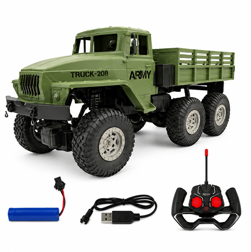 6-Wheel Remote Control Army Truck Toy | BJL208