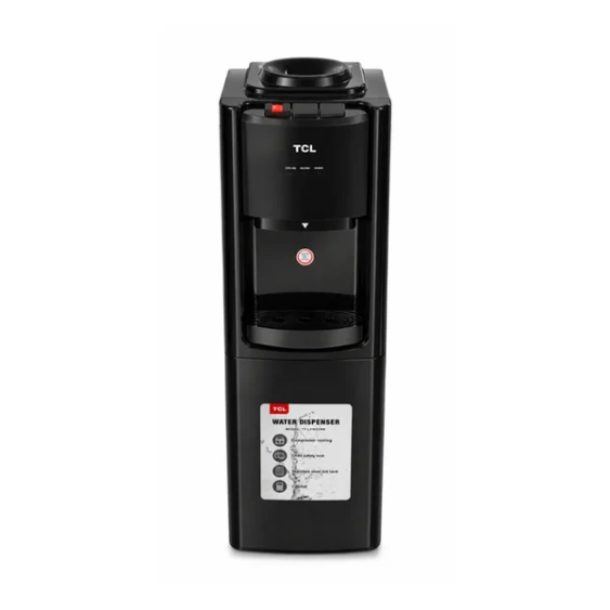 TCL Top Load Water Dispenser 3 Taps with Cabinet Black | TY-LWYR33W/S