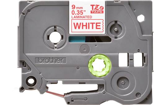 Brother Labelling Tape Cassette – Red on White, 9mm wide | TZe-222