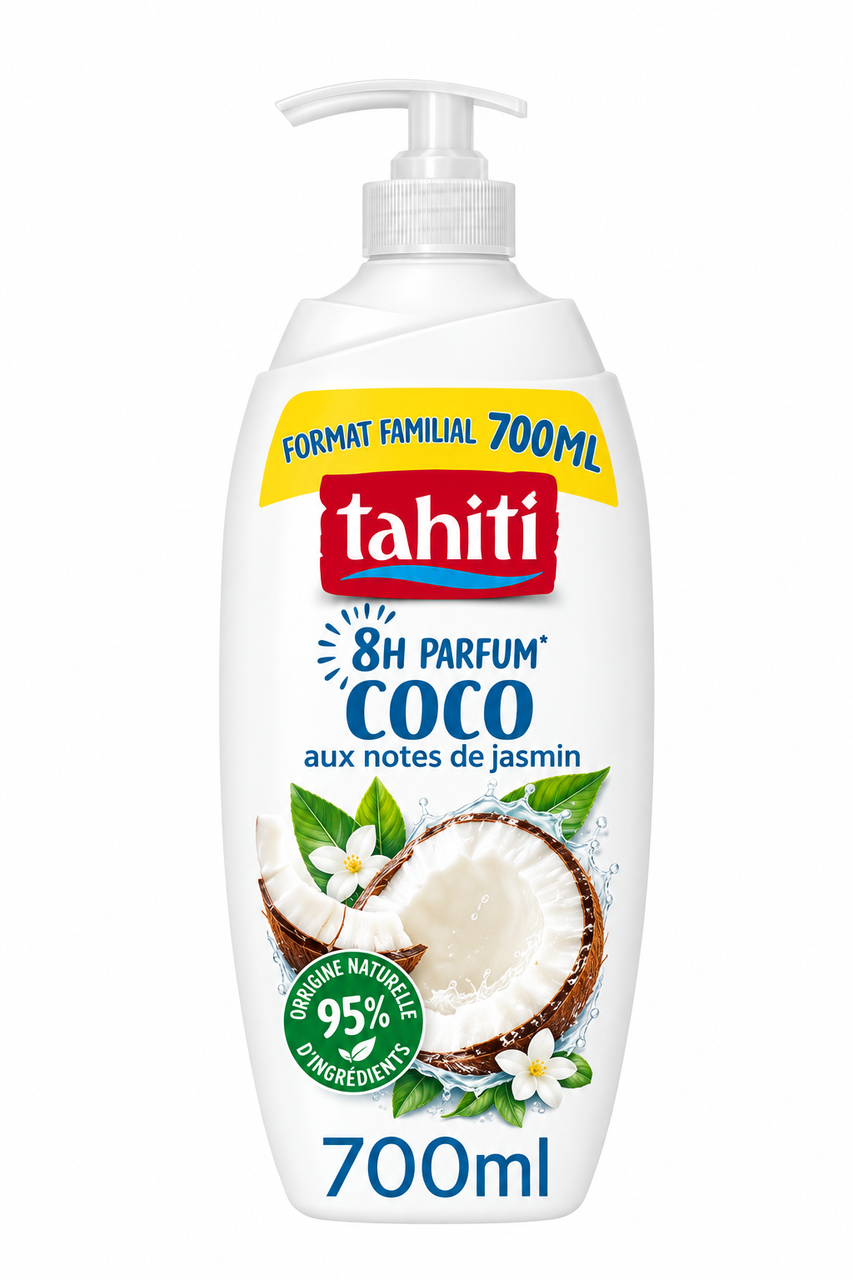 Tahiti Family Size Coconut Shower Gel with Pump 700ml | 30237161