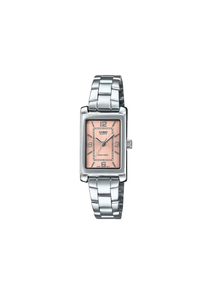 Casio Women 3H Watch - Silver / Pink | LTP-1234DD-4ADF