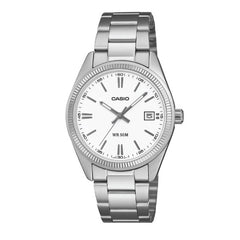 Casio Unisex 3-Hand Watch - Silver / White | UTP-1302PD-7AVDF