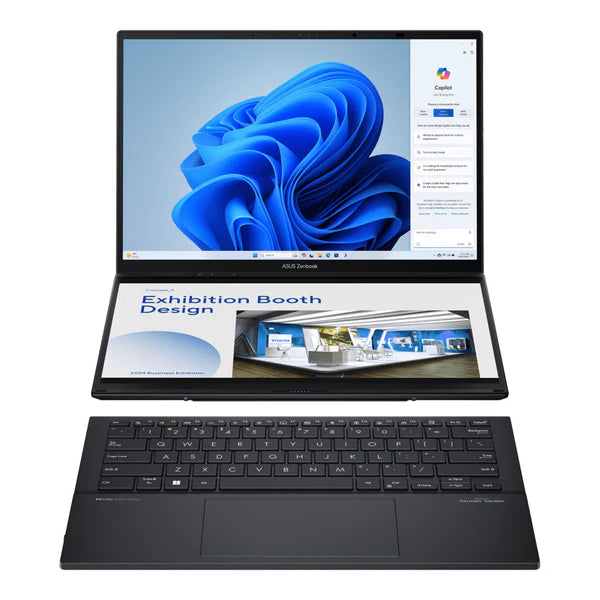 Asus Zenbook Duo OLED Dual 14" Touchscreen - Intel Core Ultra 9 285H - RAM 32GB - SSD 2TB - Intel ARC Graphics - Windows 11 | UX8406CA-PZ005W