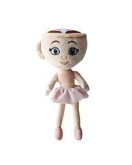 White Ballerina Character Plush Doll | ALW-035