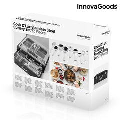 InnovaGoods Stainless Steel Cutlery Set Cook D`Lux 72 Pieces | V0100940