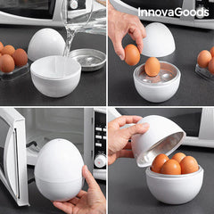 InnovaGoods Microwave Egg Boiler With Recipe Booklet Boilegg |  V0101051