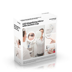 مرآة مكبرة LED ماركة InnovaGoods بذراع مرن ووسادة شفط Mizoom | V0101221