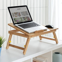 InnovaGoods Bamboo Folding Side Table Lapwood | V0103031