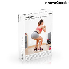 InnovaGoods Belt With Resistance Bands For Glutes And Exercise Guide Bootrainer | V0103038