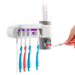 InnovaGoods Uv Toothbrush Steriliser With Stand And Toothpaste Dispenser Smiluv | V0103198