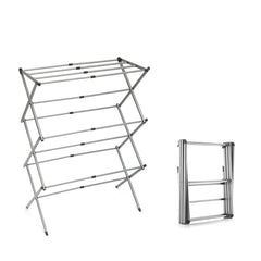 InnovaGoods Folding And Extendable Metal Clothes Dryer With 3 Levels Cloxy (11 Bars) | V0103215