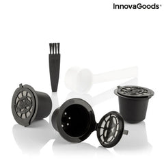 InnovaGoods Set Of 3 Reusable Coffee Capsules Recoff | V0103363