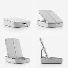 InnovaGoods 3-In-1 Folding LED Mirror with Make-up Organiser Panomir | V0103402